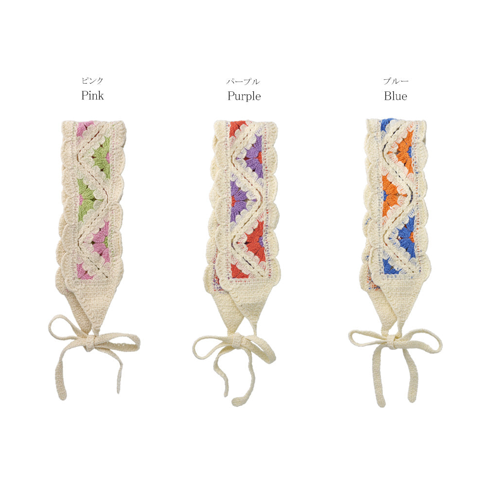 Vivid Flower Scallop Headband