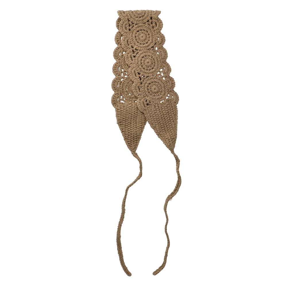 Neutral Crochet Scallop Headband
