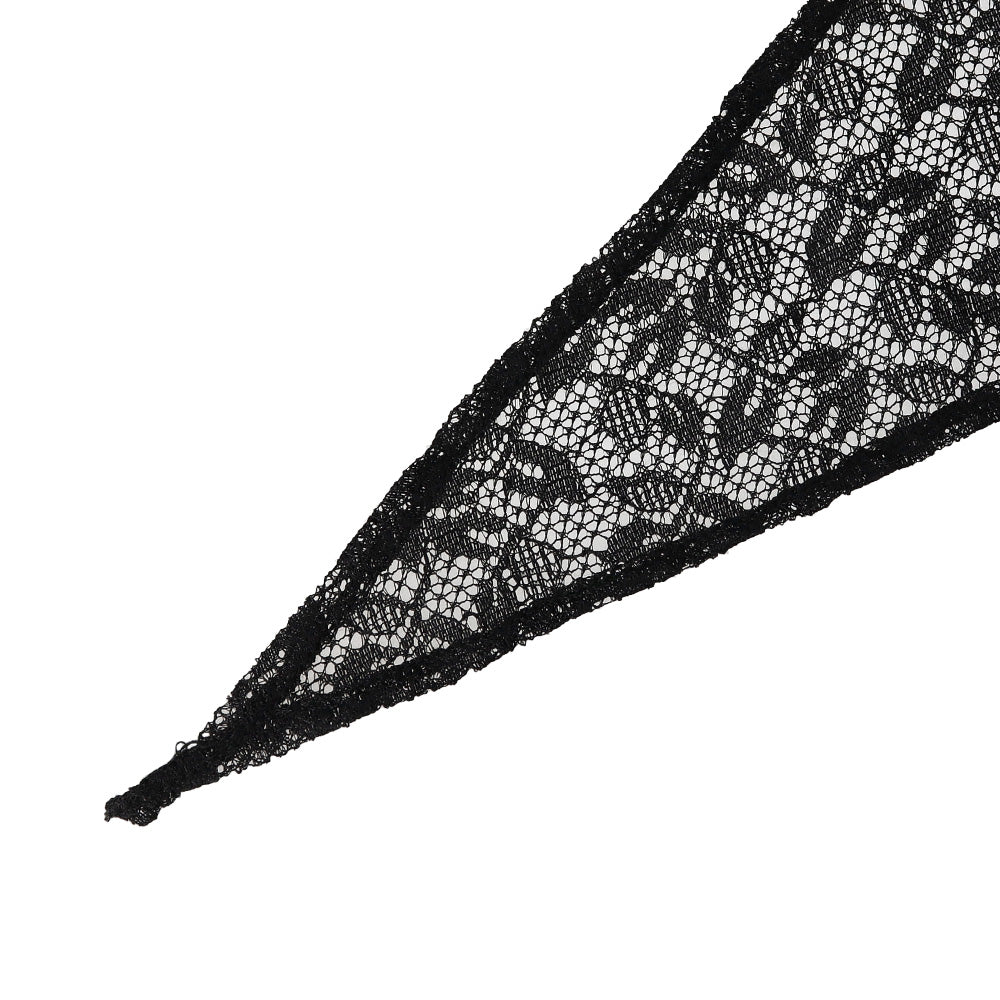 Leaf Print Allover Lace Headscarf