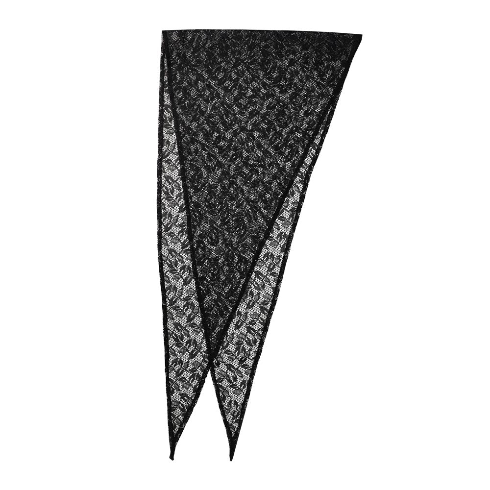 Leaf Print Allover Lace Headscarf