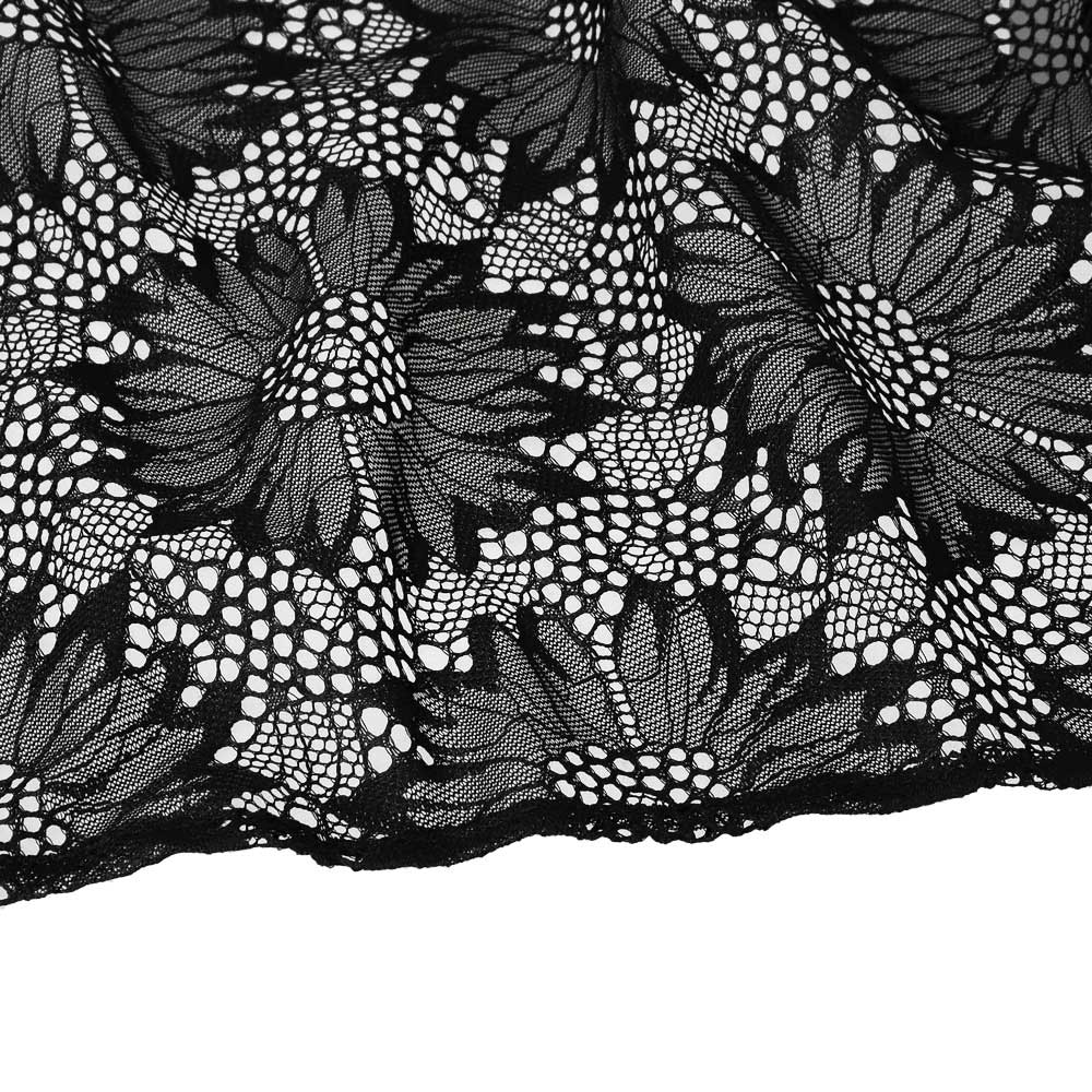 Floral Print Allover Lace Headscarf