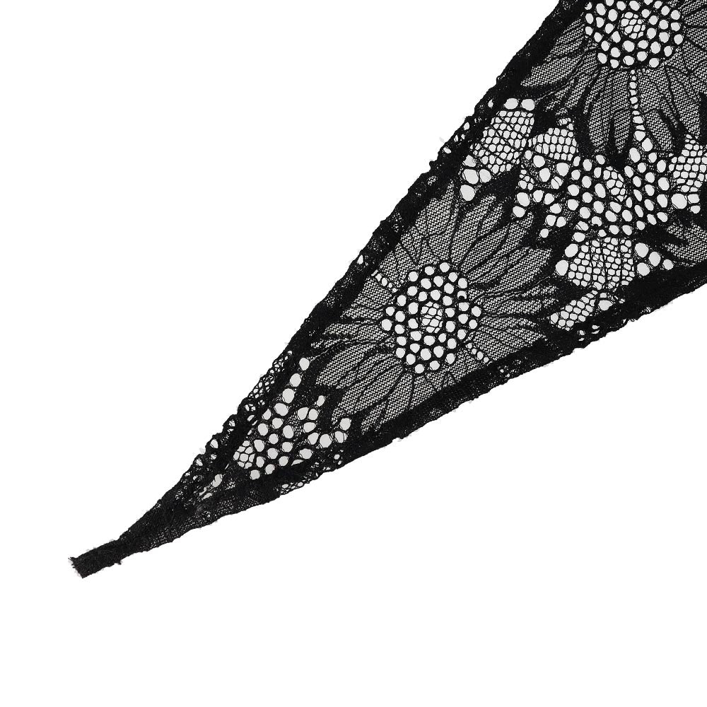 Floral Print Allover Lace Headscarf