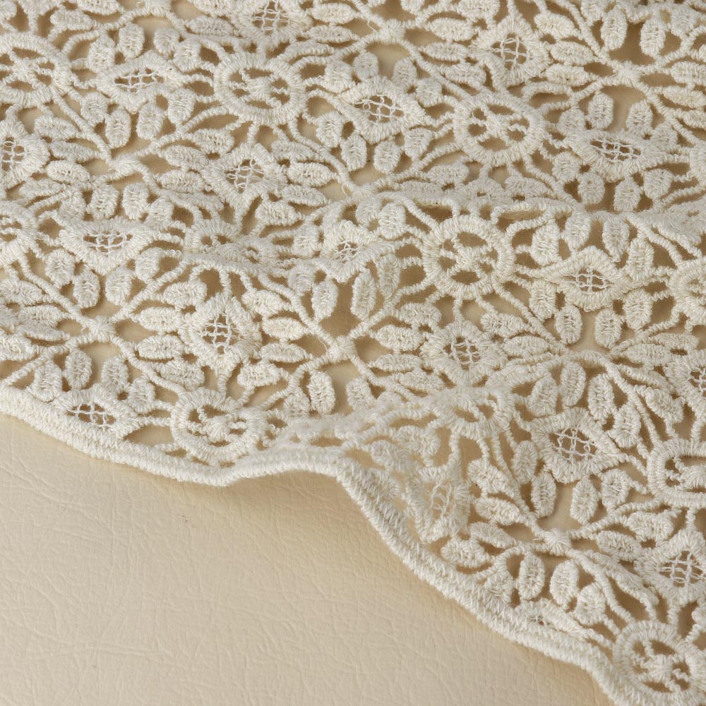 Ivory Flower Lace Headscarf