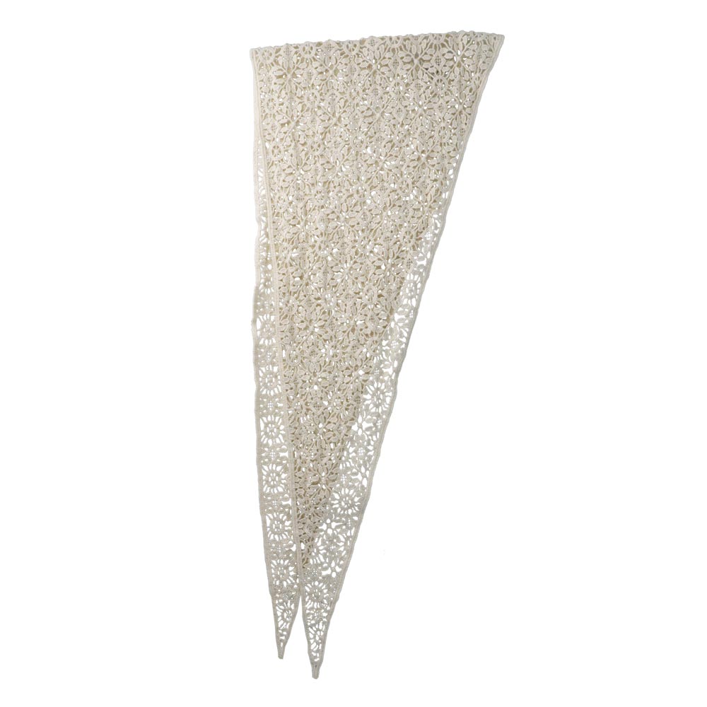 Ivory Flower Lace Headscarf