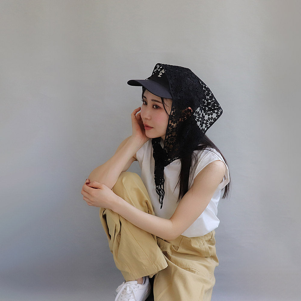 Allover Flower Neutral Color Headscarf