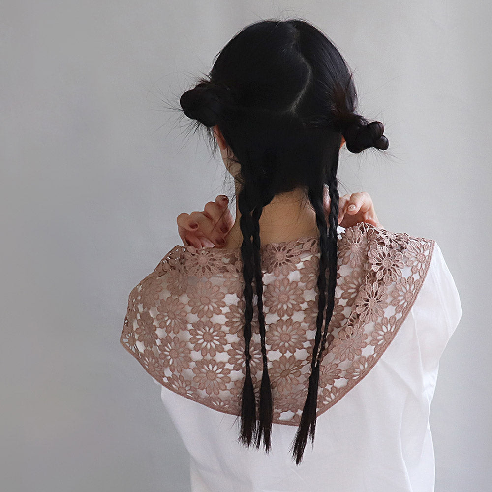 Allover Flower Neutral Color Headscarf