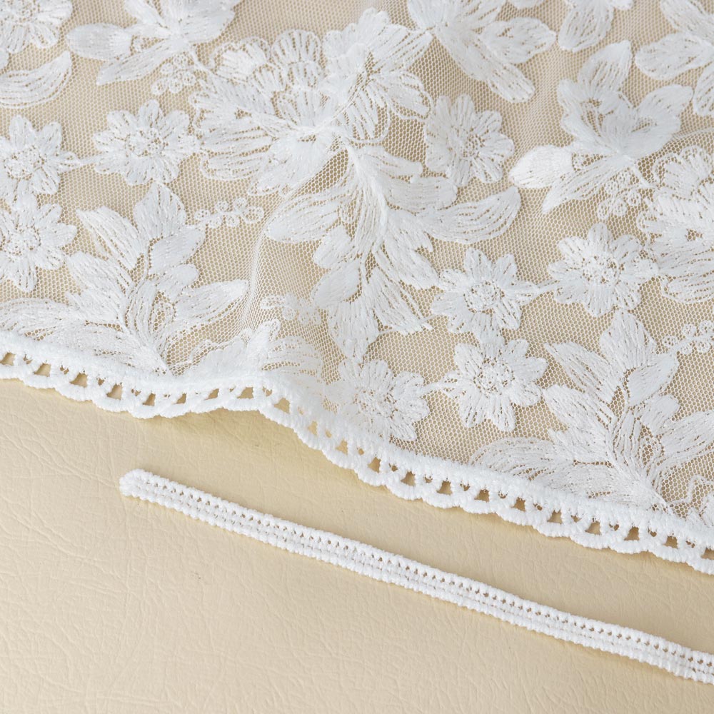 Botanical Lace Triangle Headscarf