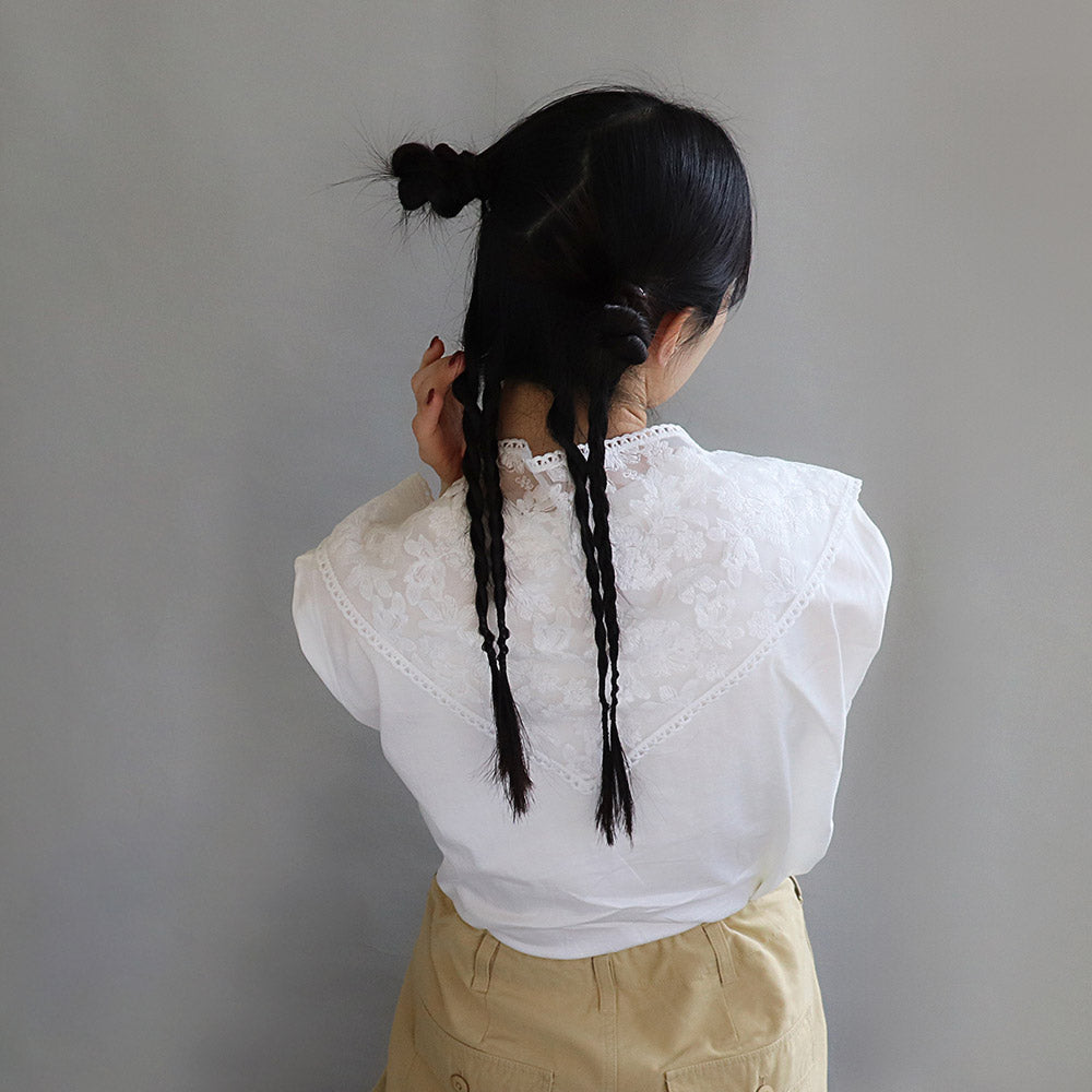 Botanical Lace Triangle Headscarf