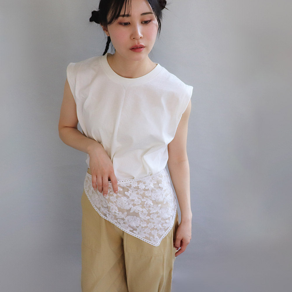 Botanical Lace Triangle Headscarf