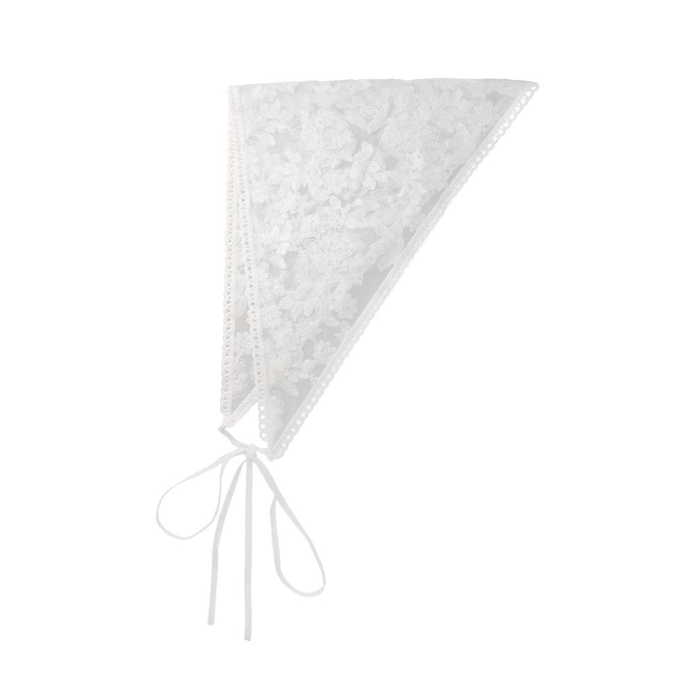 Botanical Lace Triangle Headscarf
