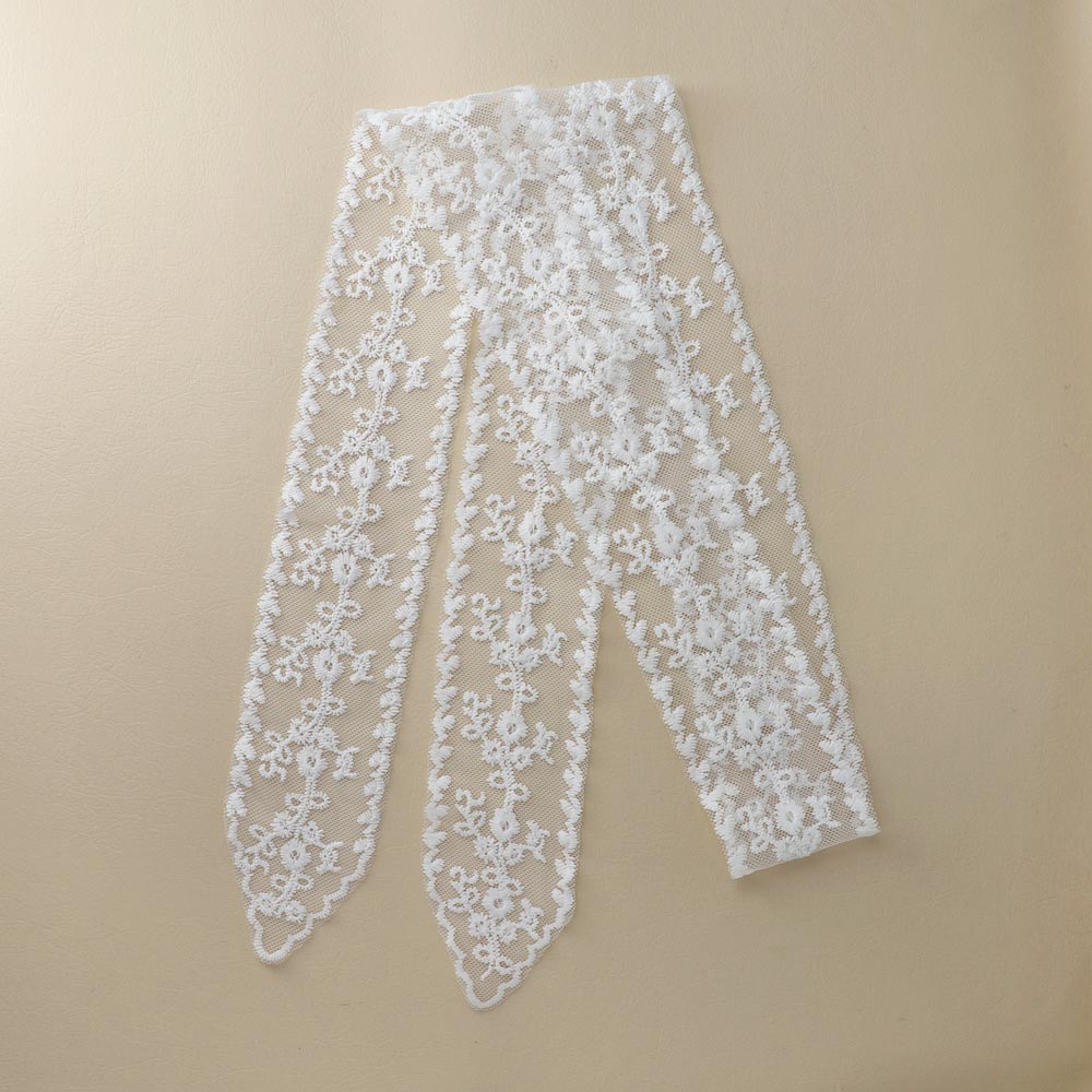 Botanical Lace Skinny Scarf - osewaya