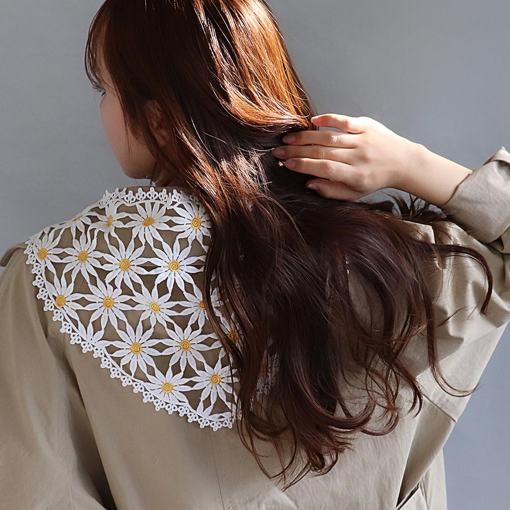 Flower Lace Triangle Head Scarf