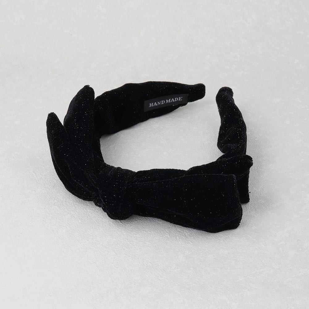 Oversized Bow Velvet Headband