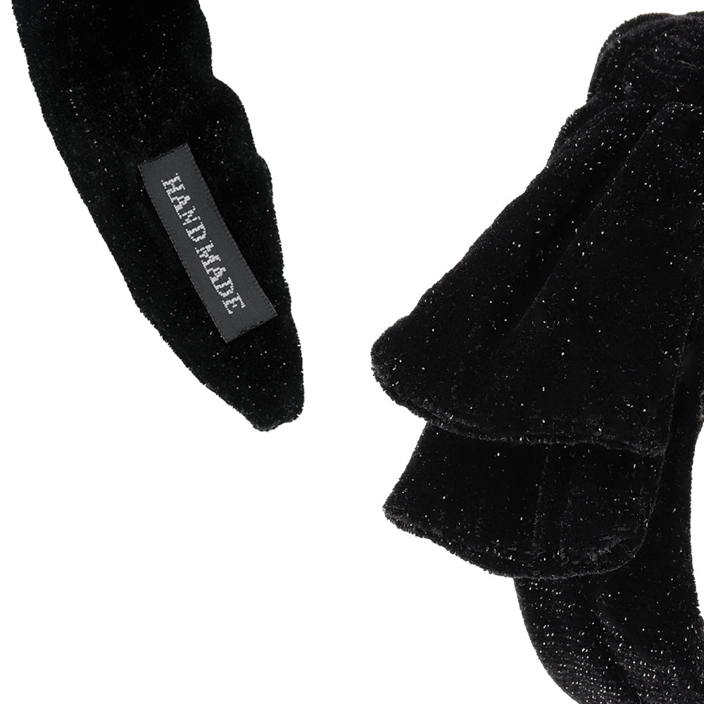 Oversized Bow Velvet Headband