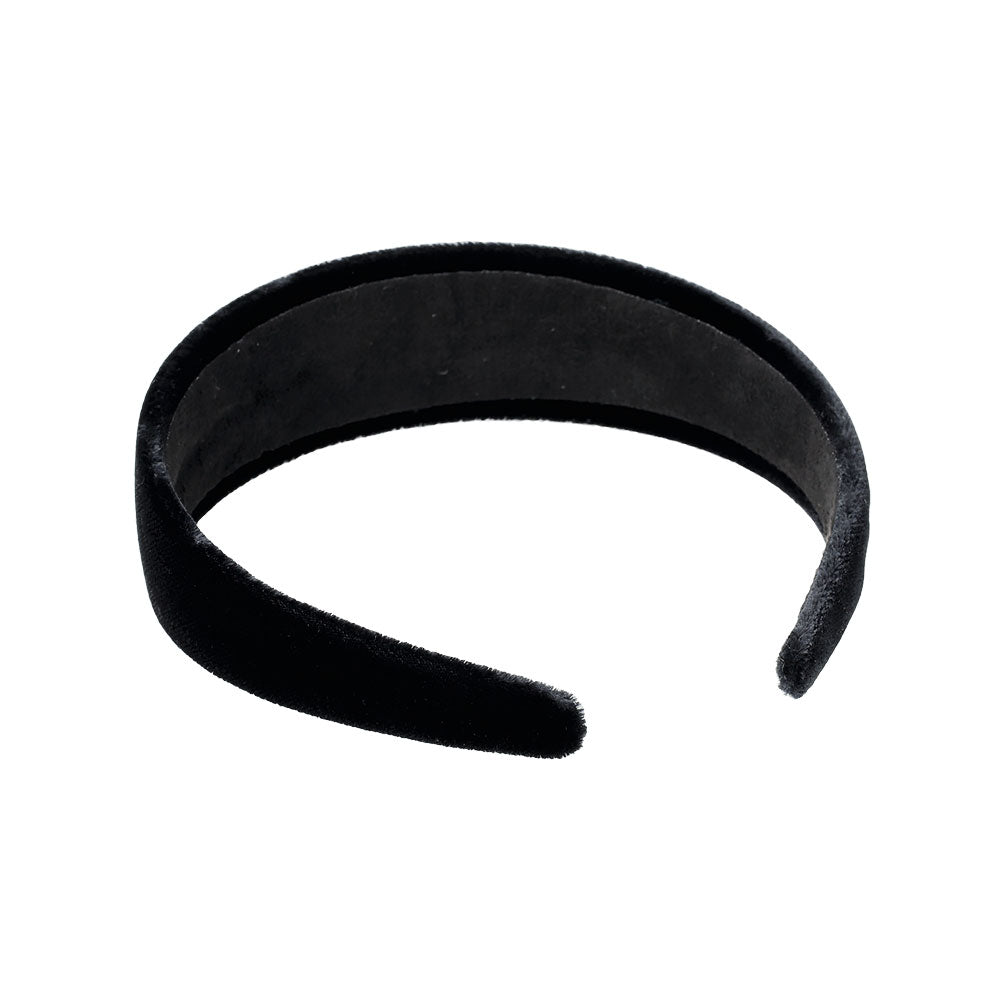 Black Velvet Wide Headband