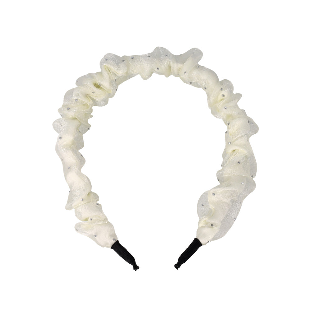 Metallic Dot Ruffle Headband