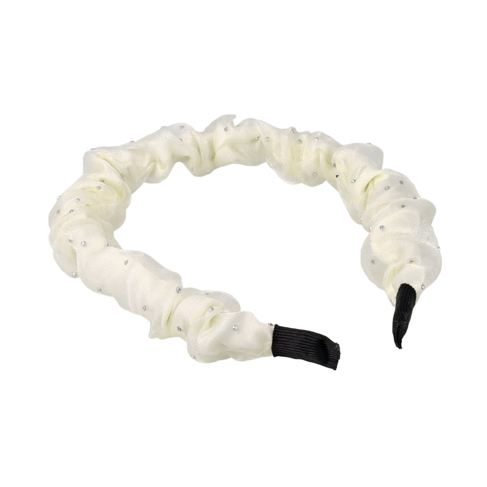 Metallic Dot Ruffle Headband