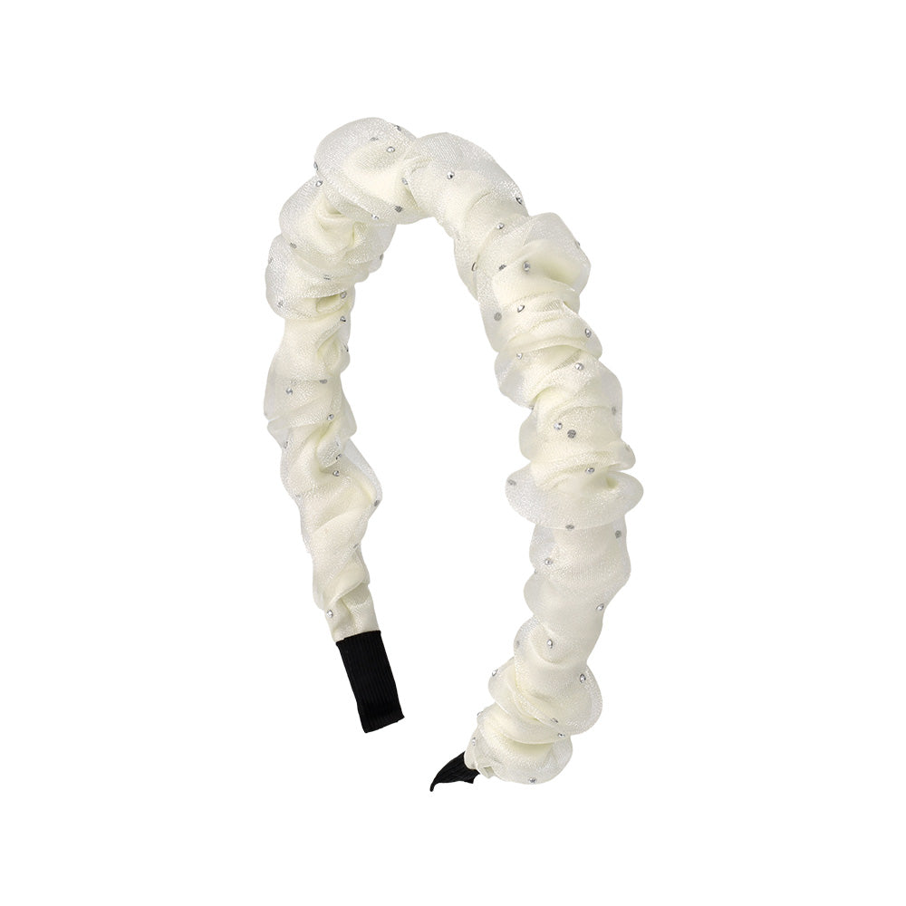 Metallic Dot Ruffle Headband