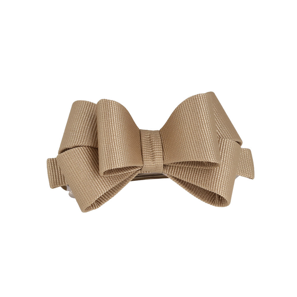 Layered Grosgrain Bow Hair Barrette