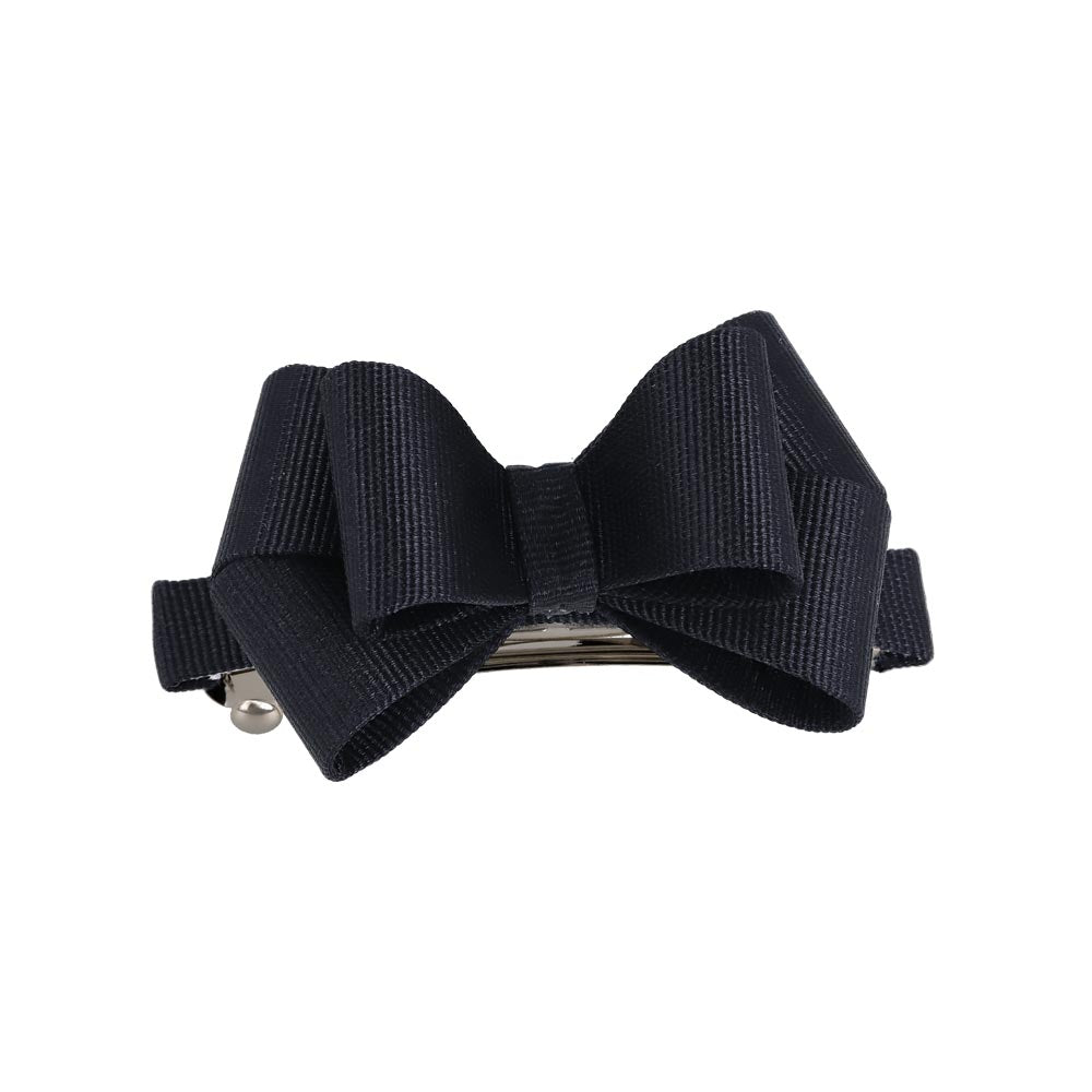 Layered Grosgrain Bow Hair Barrette