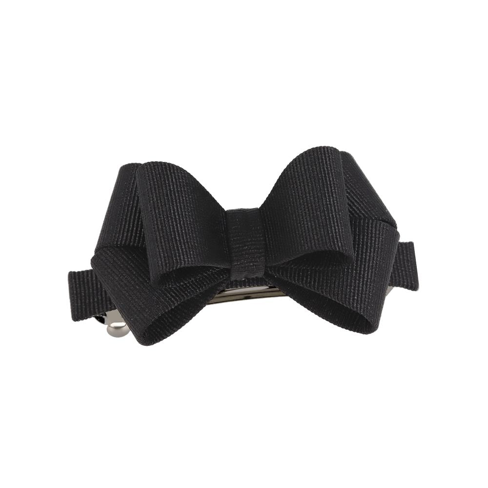 Layered Grosgrain Bow Hair Barrette