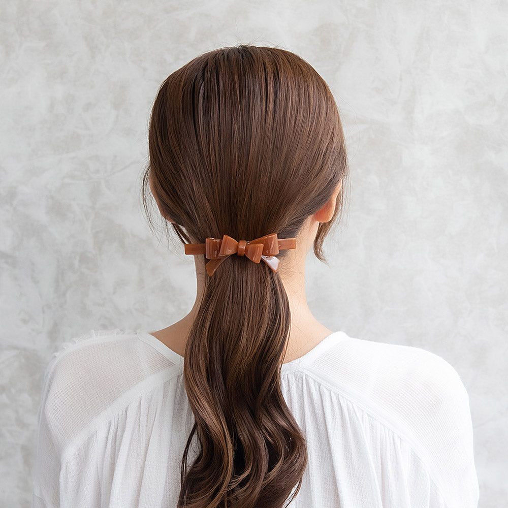 Layered Ribbon Bow Barrette