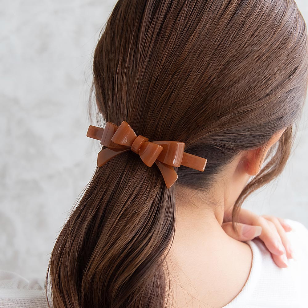 Layered Ribbon Bow Barrette