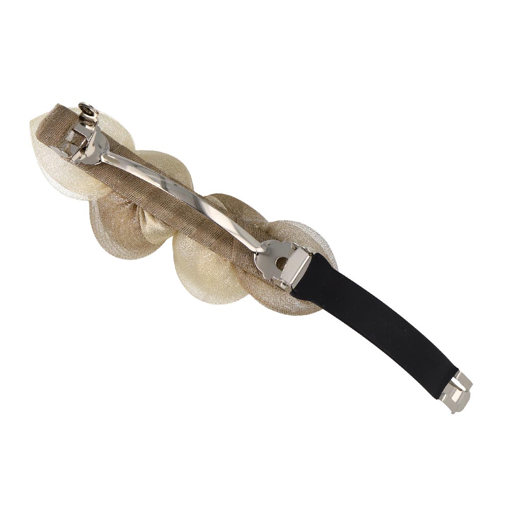 Double Tulle Flower Barrette