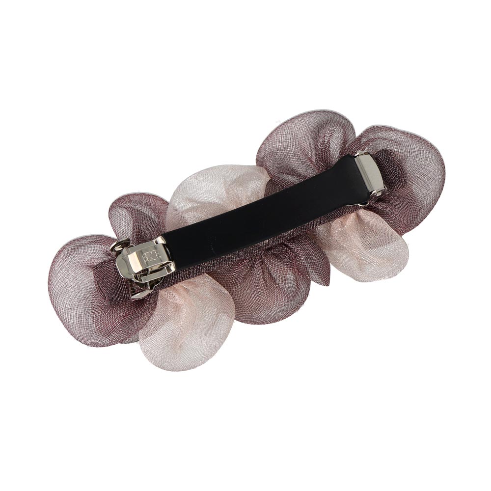 Triple Tulle Flower Barrette