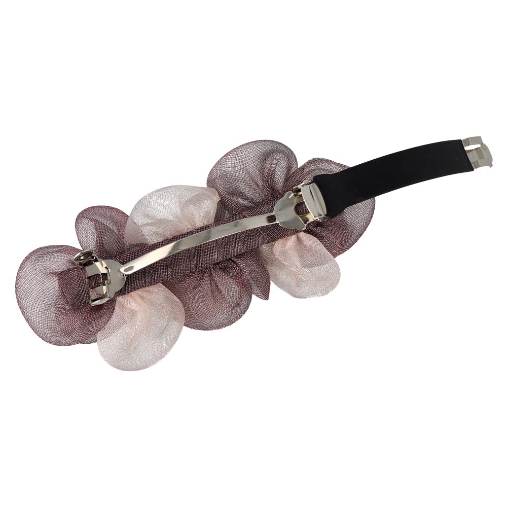 Triple Tulle Flower Barrette