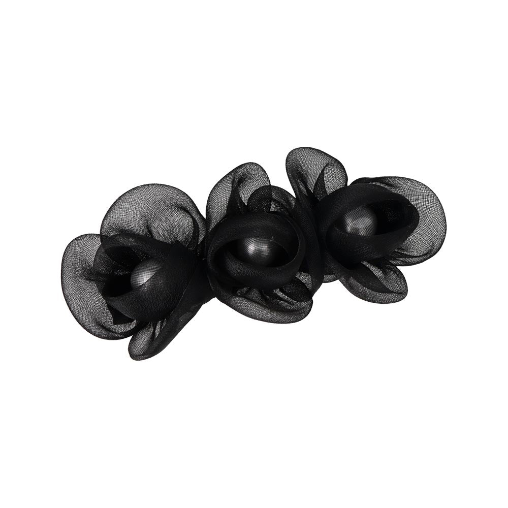 Triple Tulle Flower Barrette