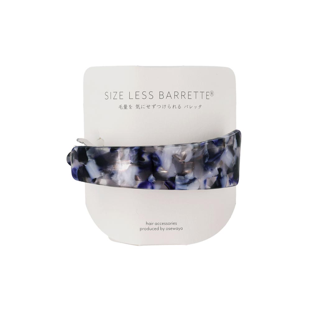 Asymmetrical Marble Hair Barrette