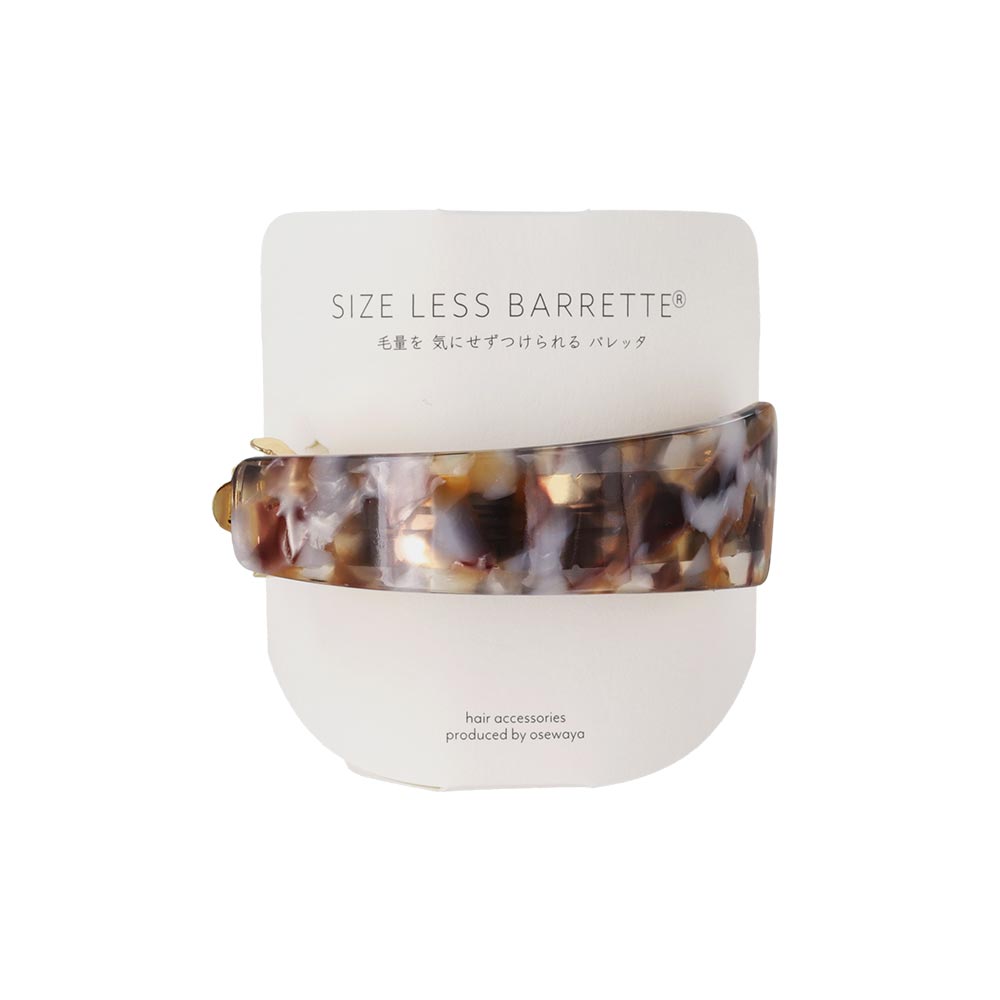 Asymmetrical Marble Hair Barrette