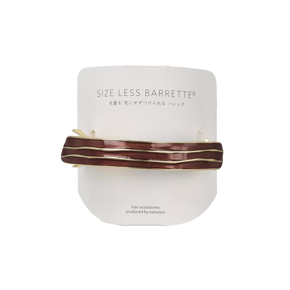 Gold Line Arch Hair Barrette