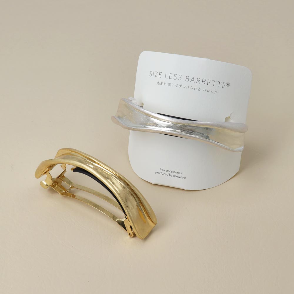 Wavy Metal Arch Hair Barrette - osewaya