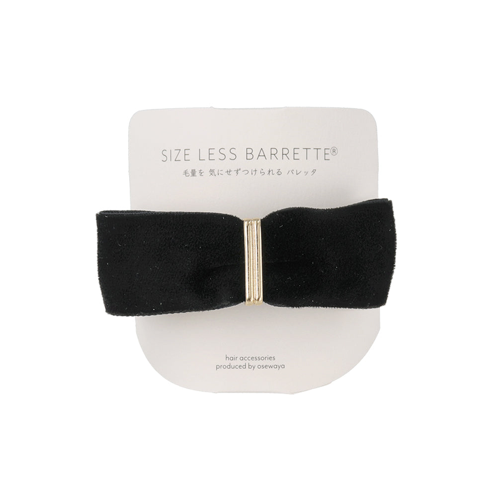 Rectangle Velvet Bow Hair Barrette