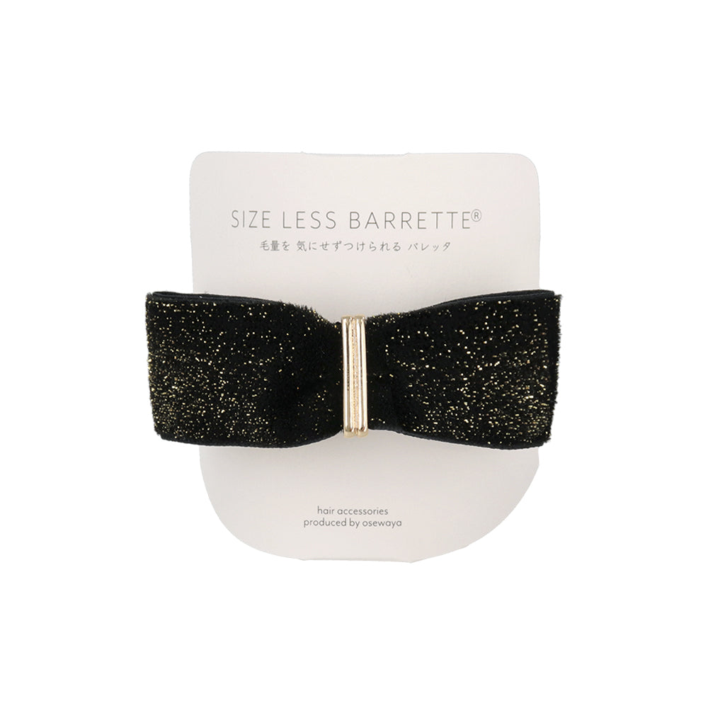 Rectangle Velvet Bow Hair Barrette