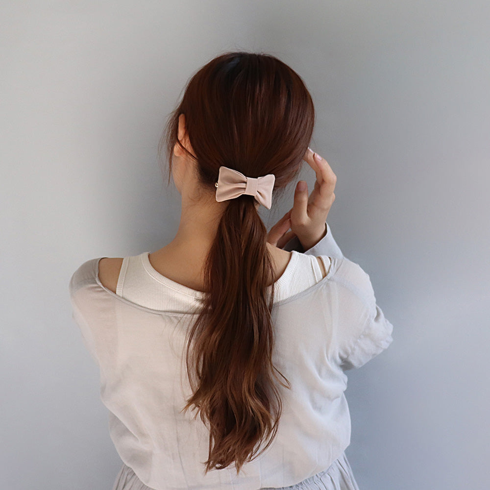 Rectangle Bow Barrette