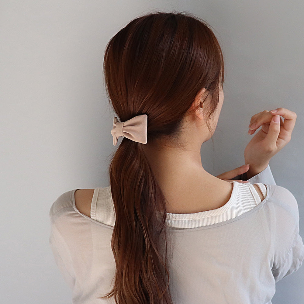 Rectangle Bow Barrette