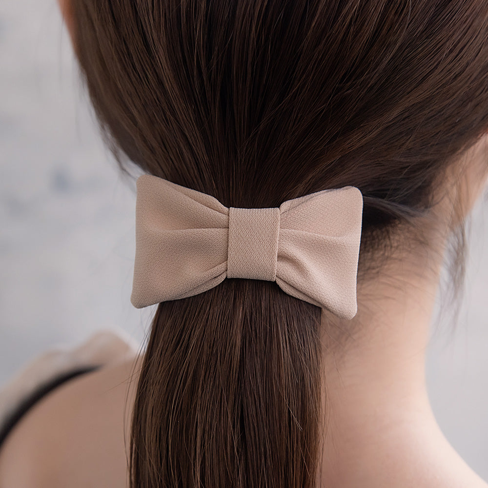 Rectangle Bow Barrette