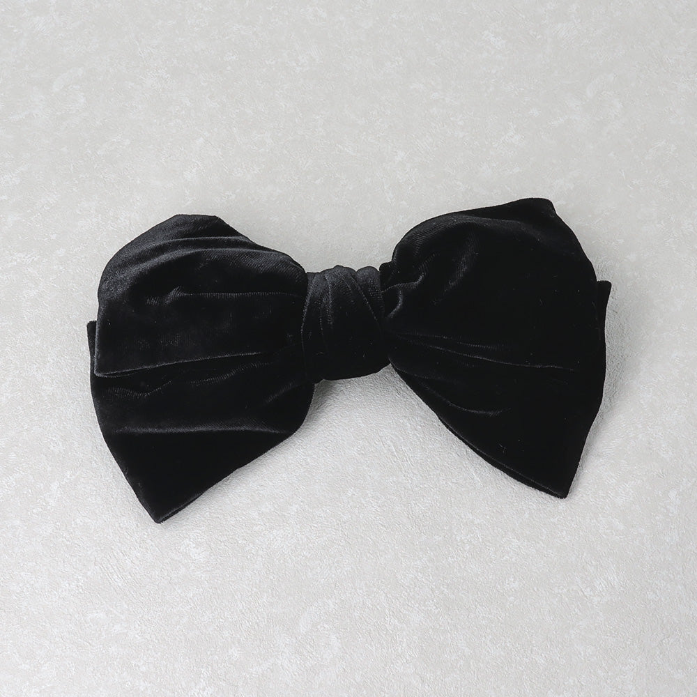Oversized Velvet Bow Barrette
