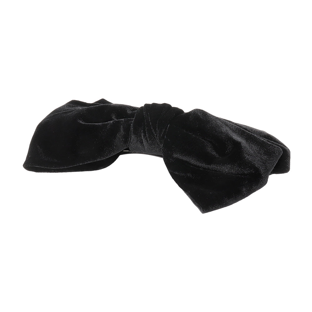 Oversized Velvet Bow Barrette