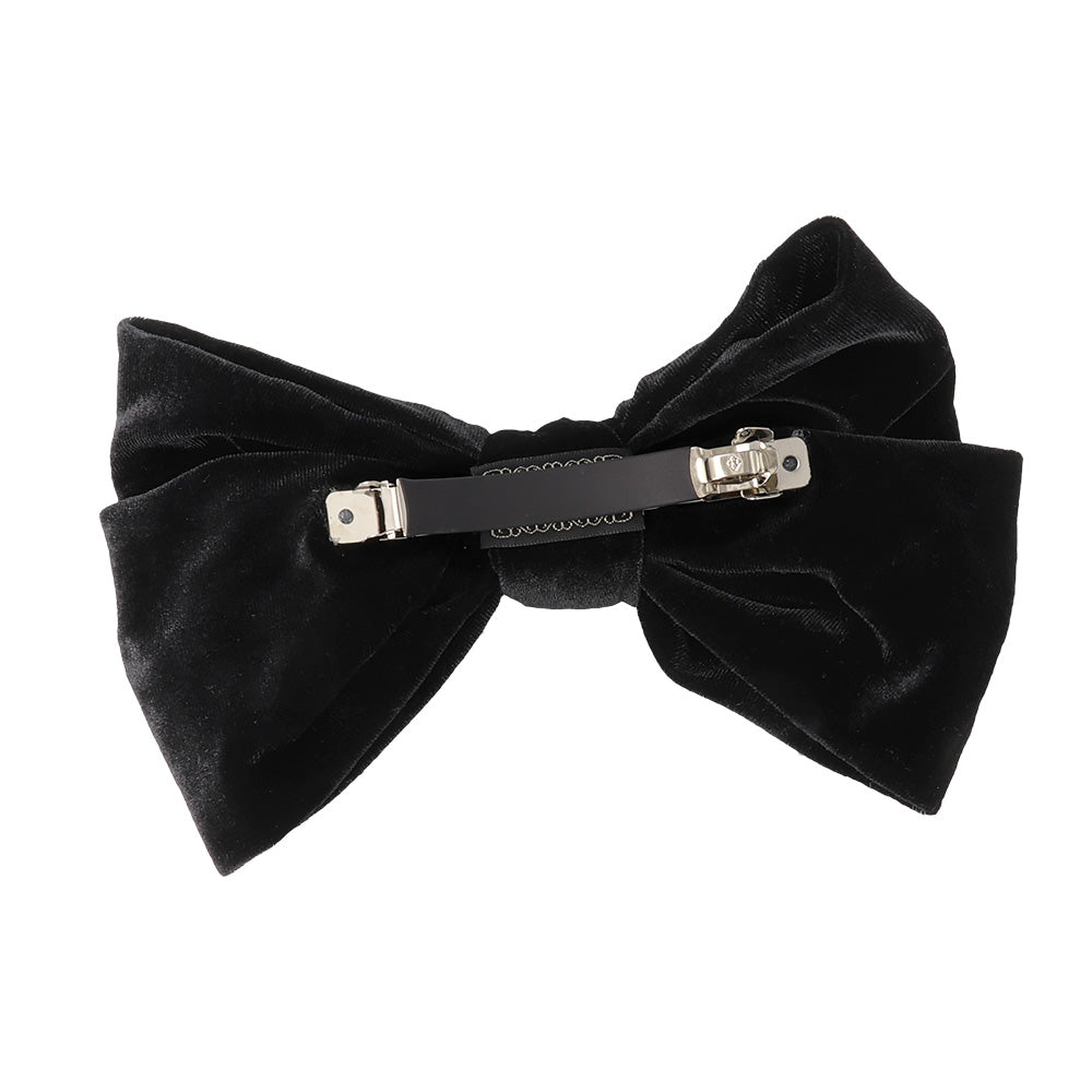Oversized Velvet Bow Barrette