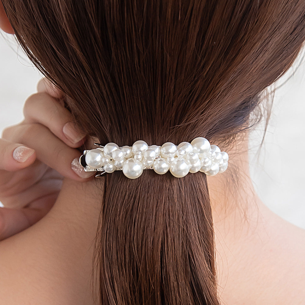 Bubble Pearl Hair Barrette