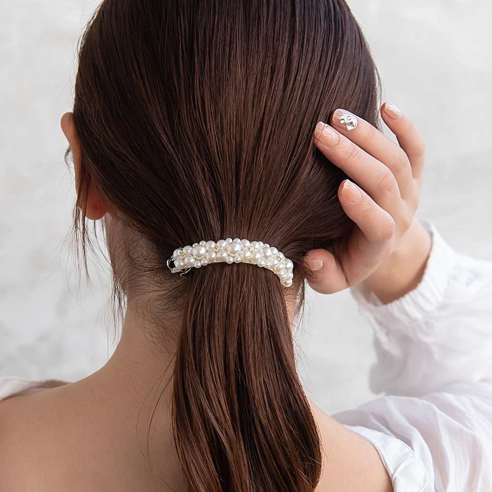 Bubble Pearl Hair Barrette