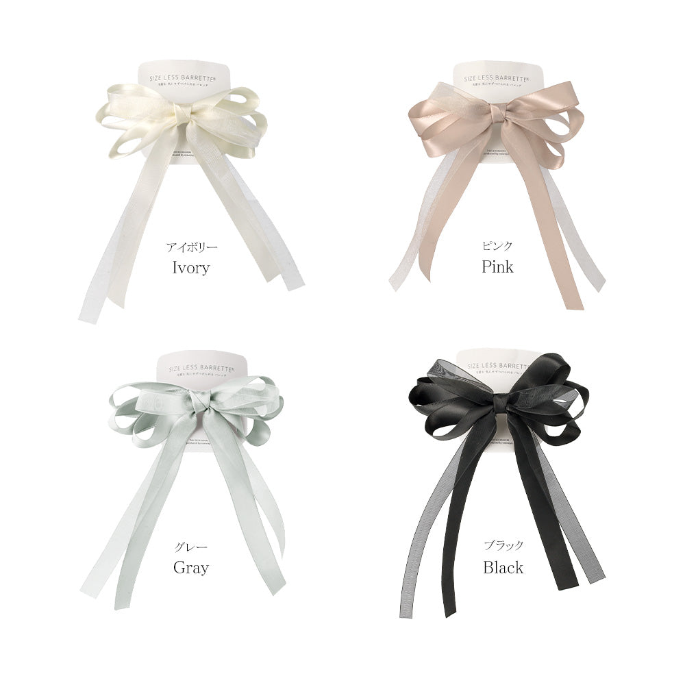 Mixed Bow Hair Barrette