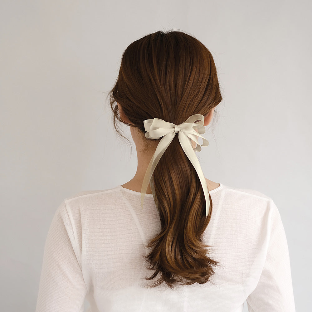 Mixed Bow Hair Barrette