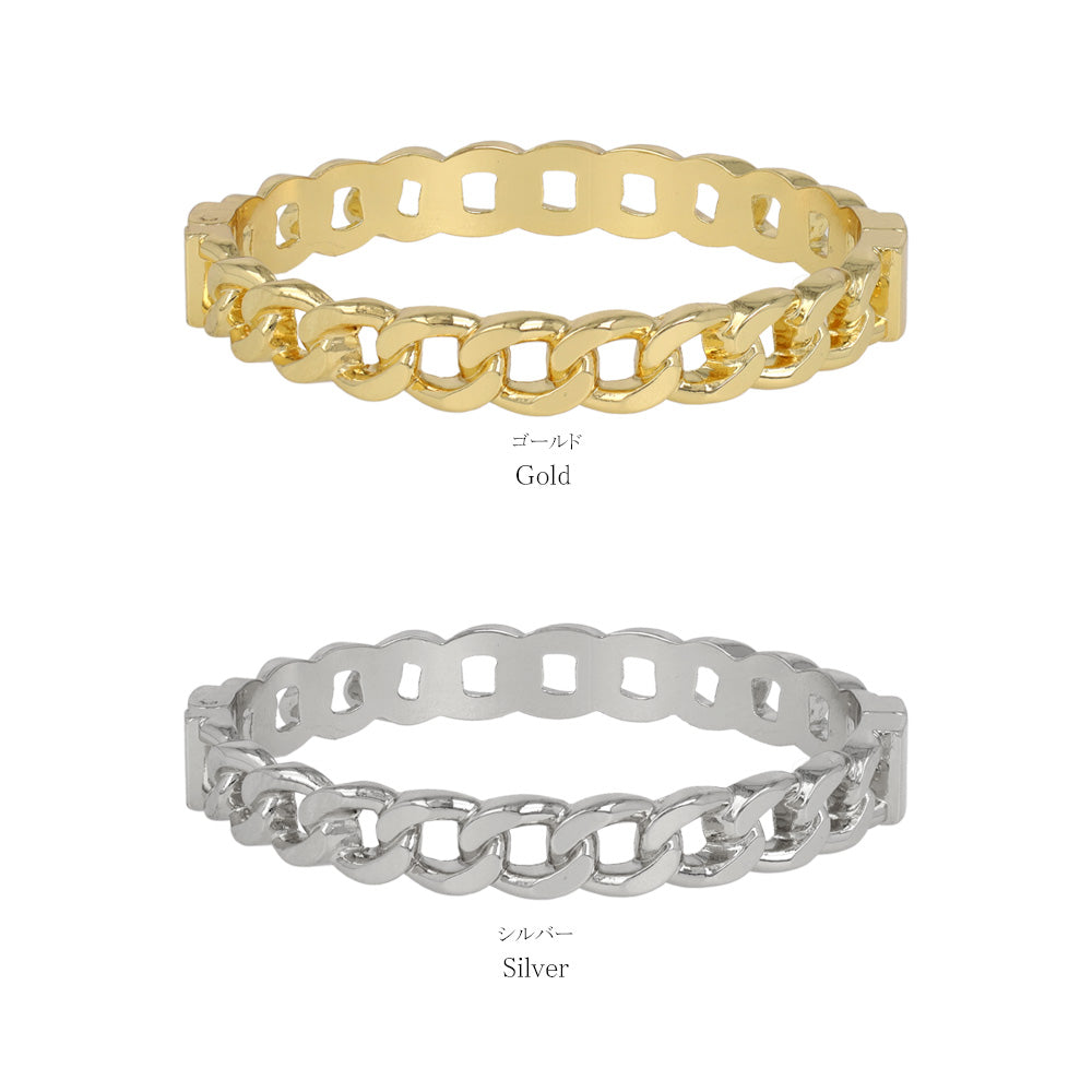 Flat Chain Hinge Bangle