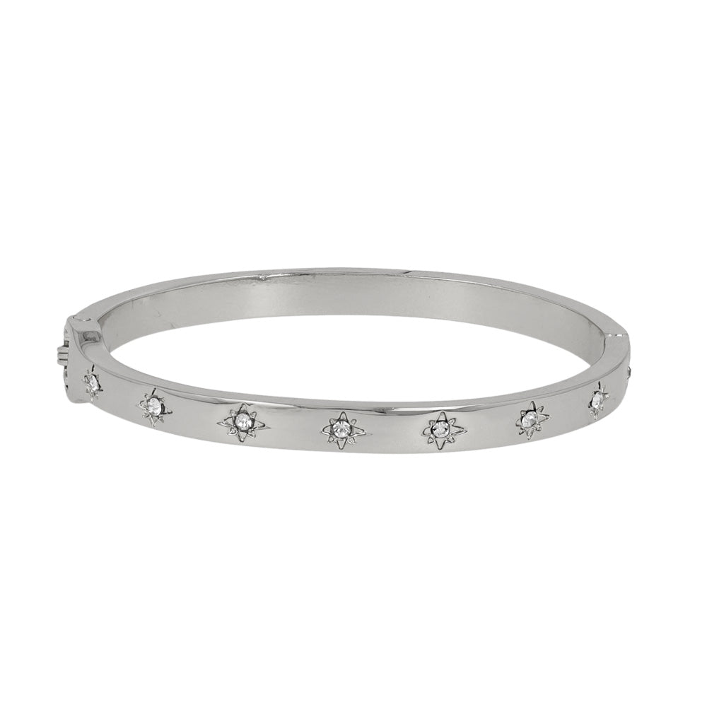 Star Studded Hinge Bangle