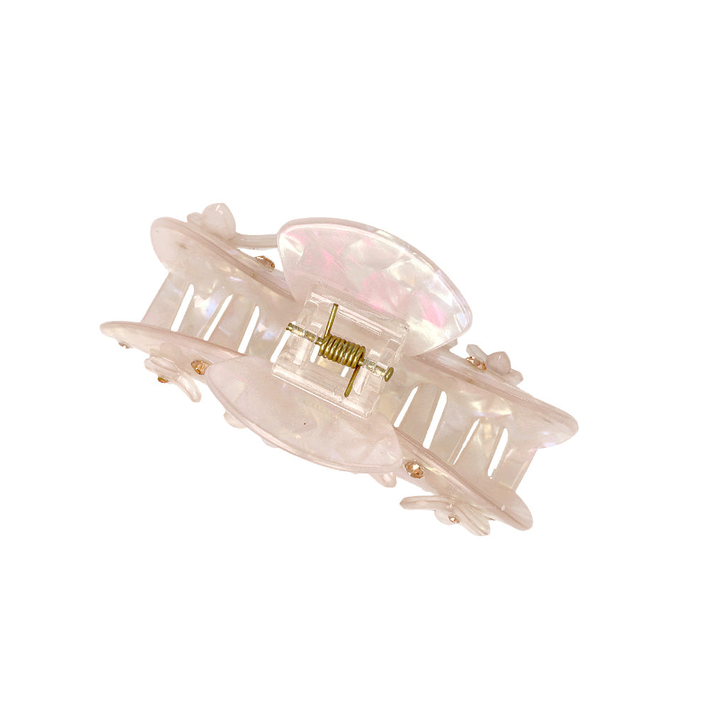 Iridescent Flower& Butterfly Hair Claw